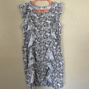 Harper Canyon Black and White Ruffle Tank Dress Size 7